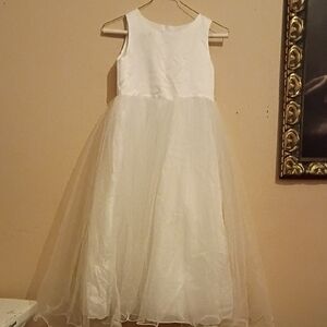 Elegant White Kids Dress